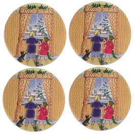 Hermia Set de 4 Salvamanteles Multicolor de 37 cm